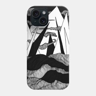 Mountain landscape - outdoors, adventure, journey Phone Case