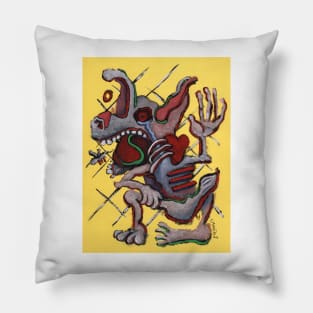 crazy jack rabbit Pillow