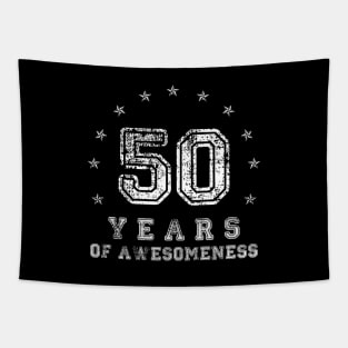 Vintage 50 years of awesomeness Tapestry