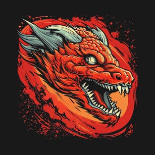 Drache mystisch Lindwurm Monster Ungeheuer Biest T-Shirt