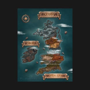 Prythian Map (ACOTAR) T-Shirt