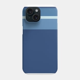 A prime fuse of Columbia Blue, Dark Slate Blue, Rackley and Muted Blue stripes. Phone Case