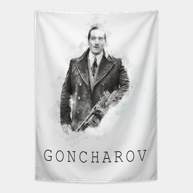GONCHAROV watercolor movie poster Tapestry by Ryan Rad