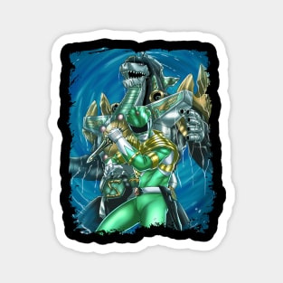 Green Power Ranger and Dragonzord Magnet