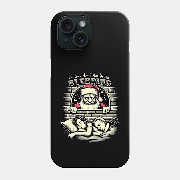 Naughty Santa Claus // Vintage Design Phone Case by Trendsdk