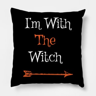 I'm With The Witch Pillow
