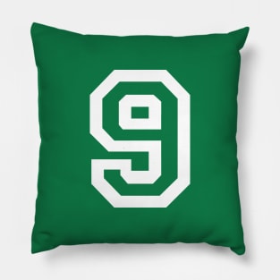 Sports Shirt #9 (white letter) Pillow