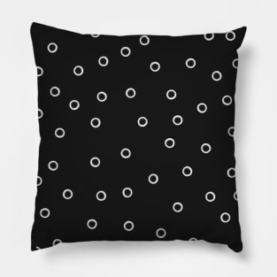 empty dots in white Pillow