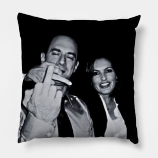 Vintage Elliot Stabler And Olivia Benson Pillow