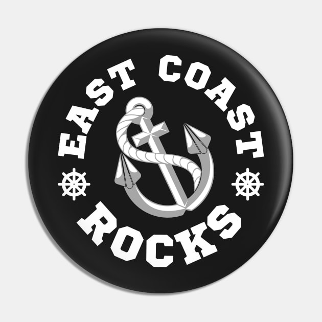 East Coast Rocks - Black and White Pin by Rusty-Gate98