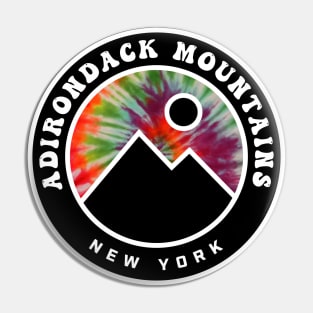 Adirondack Mountains New York Tie Dye Pin