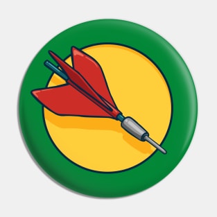 Lawn Dart Icon Pin