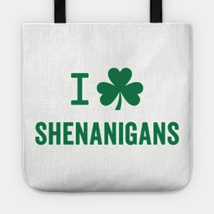 I Love Shenanigans - St. Patrick's Day Humor Tote