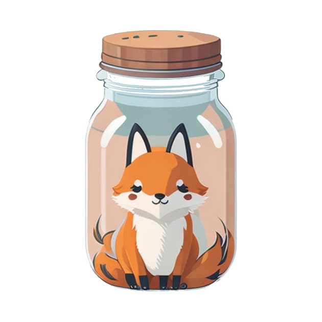 fox inside a jar by Majkel&Majkel