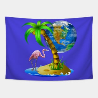 Tropical scene Tapestry