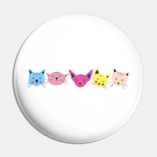 I Love Cats Collection Pin