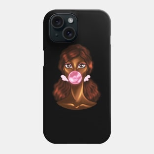 Black Girl Bubble Gum Melanin Poppin Phone Case