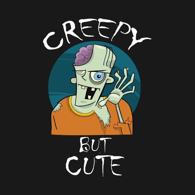 Creepy But Cute Cool Creative Beautiful Zombie Design by Stylomart