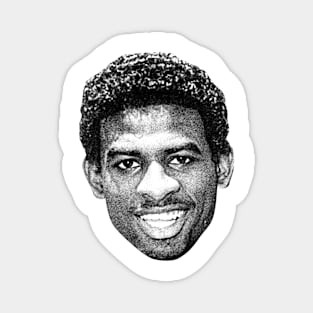 Deion Sanders Headshot Black Magnet