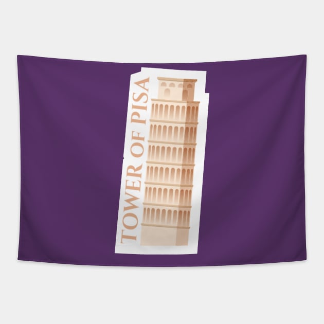 Italy Pisa tower Tapestry by Travellers