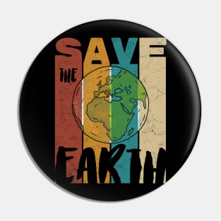 Save The Earth Pin