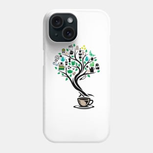 Coffee Caffeine Tree Of Life Yoga Celtic Viking Yggdrasil Phone Case