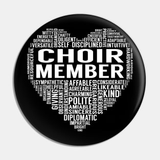 Choir Member Heart Pin