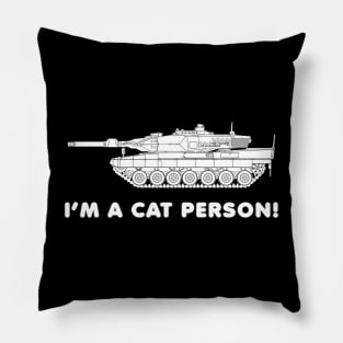 Just a lover of steel cats! Leopard II Pillow