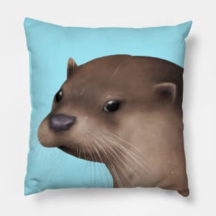 Eurasian Otter 2 Pillow