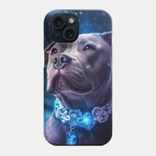 Staffy Puppy Enjoys The Winter Phone Case