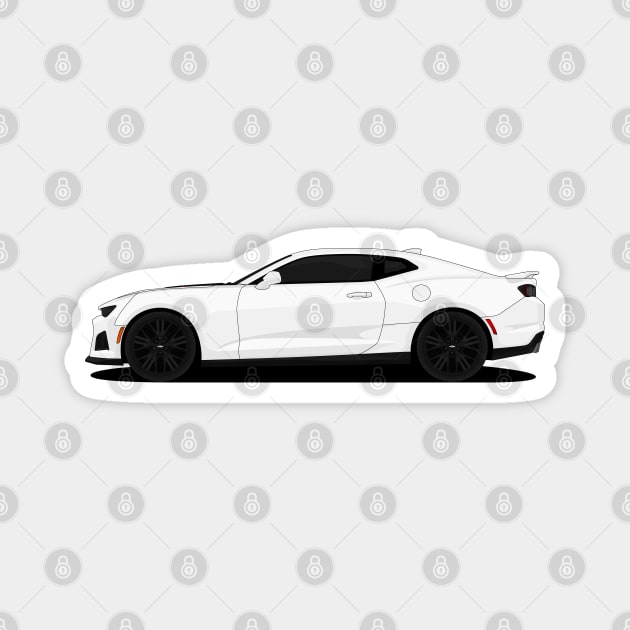 CAMARO WHITE Magnet by VENZ0LIC