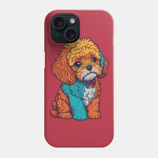 Cavapoo Portrait Phone Case