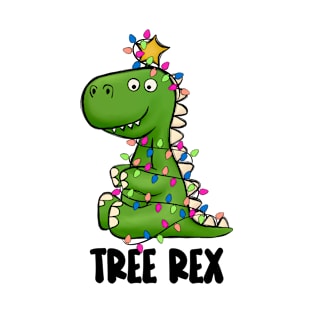 Tree Rex Christmas T-Rex Funny T-Shirt