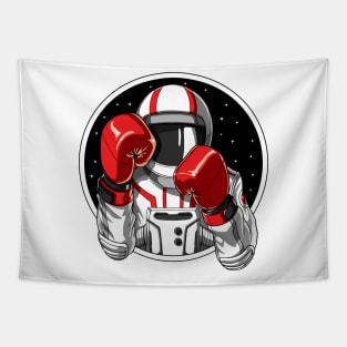 Astronaut Boxing Tapestry