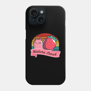 nature fresh strawberry snail Phone Case