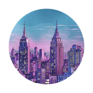 NYC Vaporwave City T-Shirt