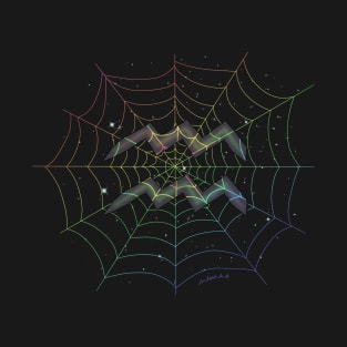 Rainbow Spiderweb Aquarius T-Shirt