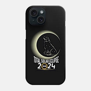 Solar Eclipse 2024 Shirt Total Eclipse April 8th 2024 Dog Phone Case