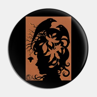 Autumn Spirit Silhouette Pin