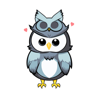 Kawaii Owl with owl costume T-Shirt