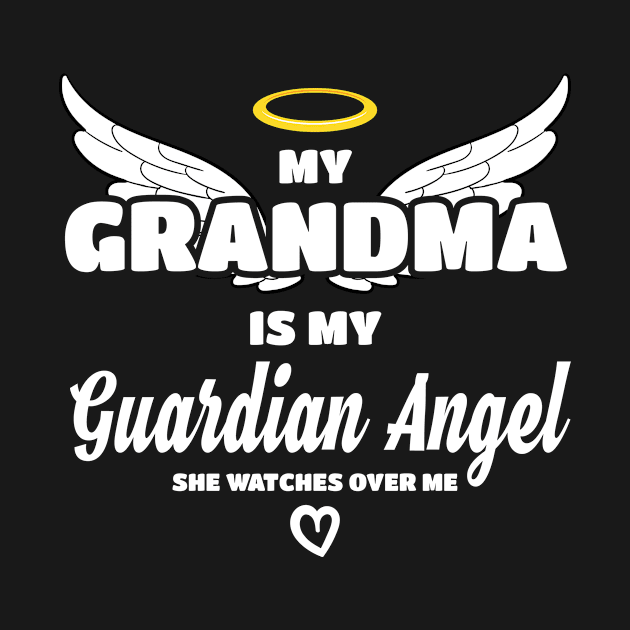 My Grandma My Guardian Angel She Watches Over Me In Memory Gift by Tracy