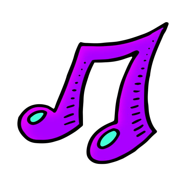 Music Note Doodle Art Music Note TShirt TeePublic