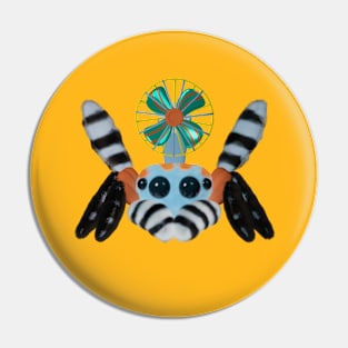 Hairy Spider Fan Pin