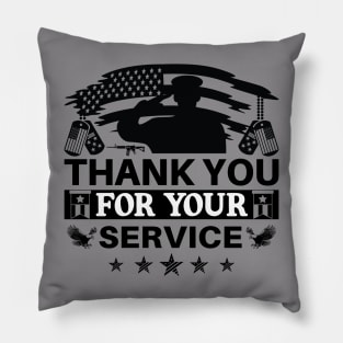 Thank You For Your Service T-Shirt Pillow