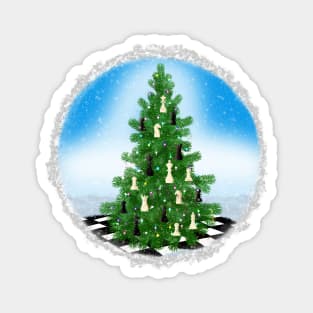 Chess Christmas Tree Magnet