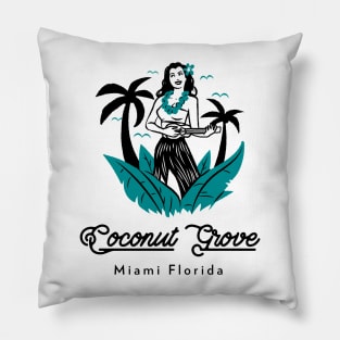 Coconut Grove Miami Florida Pillow