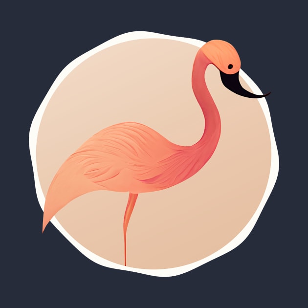 Adorable flamingo by Mad Swell Designs