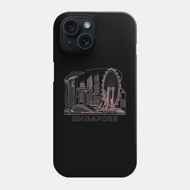 SINGAPORE Phone Case by likbatonboot