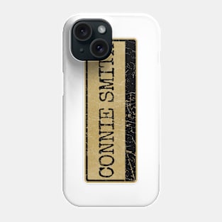 Aliska text black retro - Connie Smith Phone Case