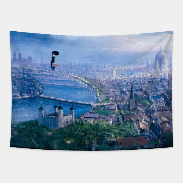 Mary Poppins Practically Perfect Tapestry by Edumj